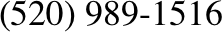 (520) 989-1516